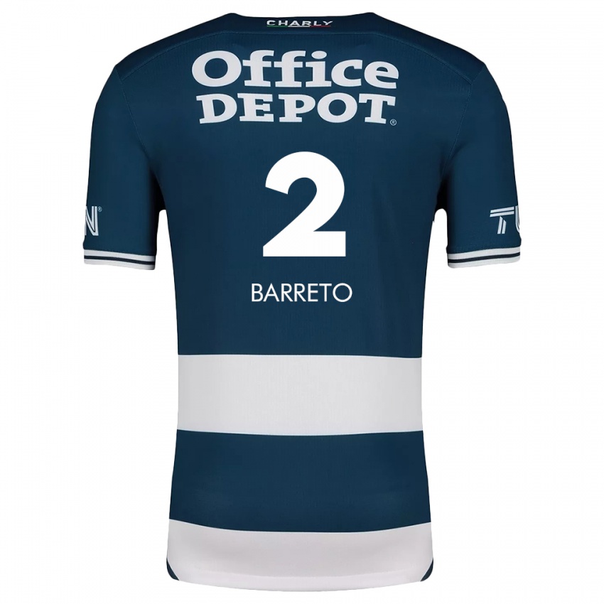 Homem Camisola Sergio Barreto #2 Branco Azulado Principal 2024/25 Camisa