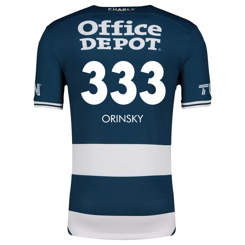 Homem Camisola Edson Orinsky #333 Branco Azulado Principal 2024/25 Camisa