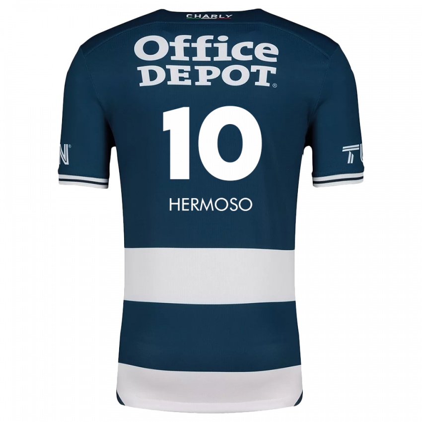 Homem Camisola Jennifer Hermoso #10 Branco Azulado Principal 2024/25 Camisa