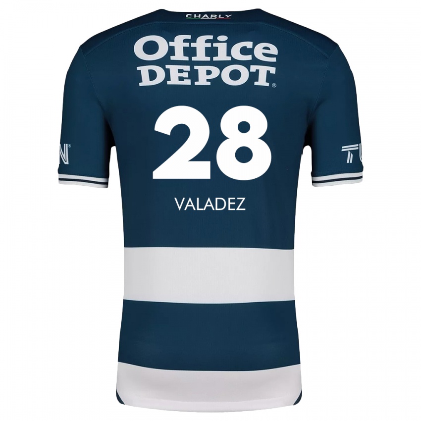 Homem Camisola Julia Valadez #28 Branco Azulado Principal 2024/25 Camisa