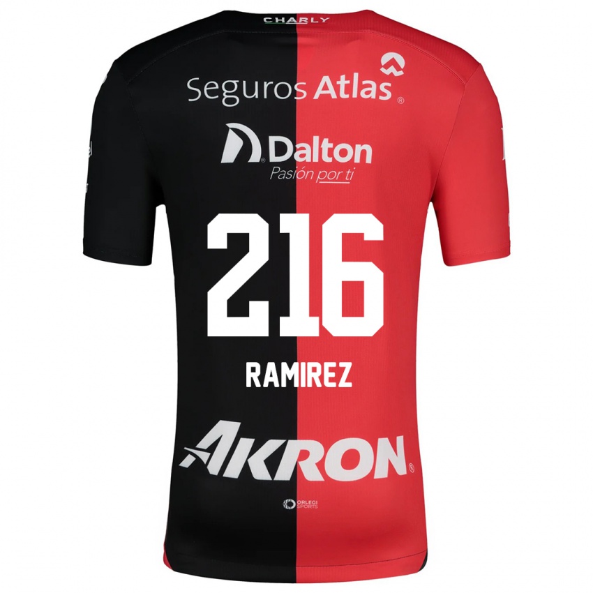 Homem Camisola Paulo Ramírez #216 Vermelho Preto Principal 2024/25 Camisa