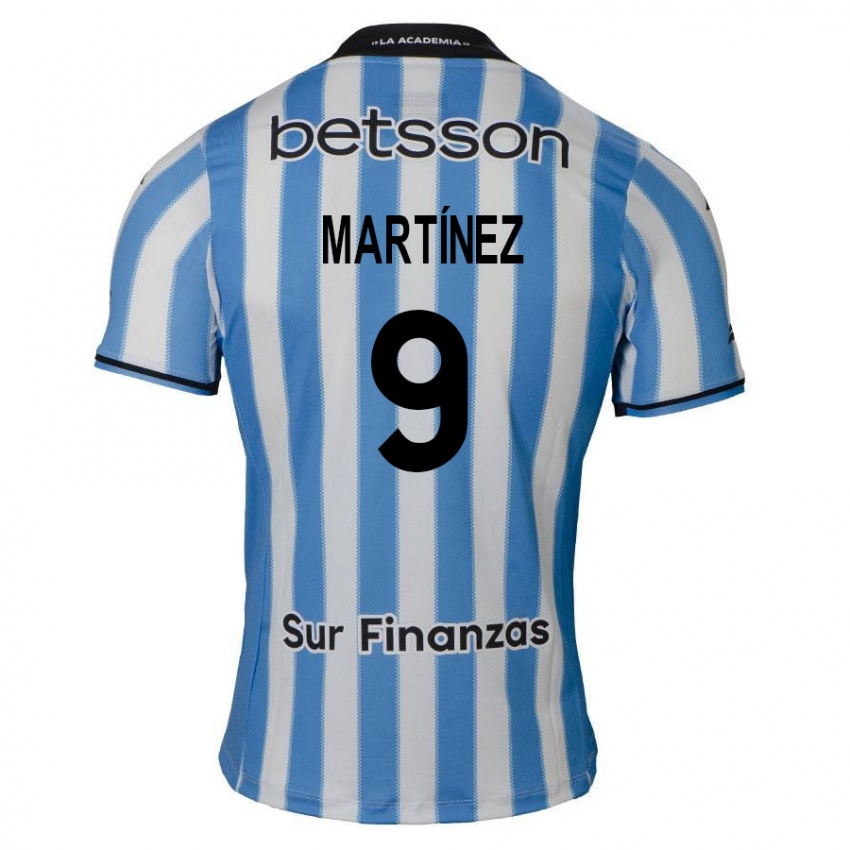 Homem Camisola Adrián Martínez #9 Azul Branco Preto Principal 2024/25 Camisa