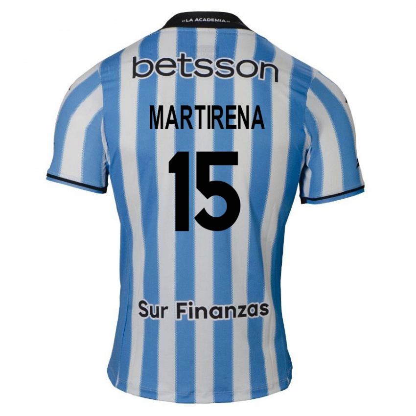 Homem Camisola Gastón Martirena #15 Azul Branco Preto Principal 2024/25 Camisa