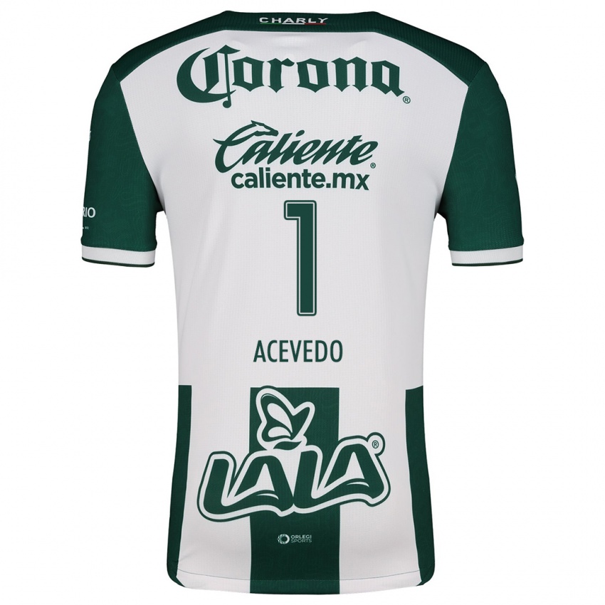 Homem Camisola Carlos Acevedo #1 Verde Branco Principal 2024/25 Camisa