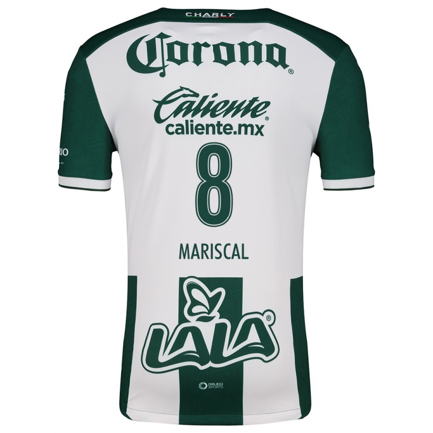 Homem Camisola Salvador Mariscal #8 Verde Branco Principal 2024/25 Camisa