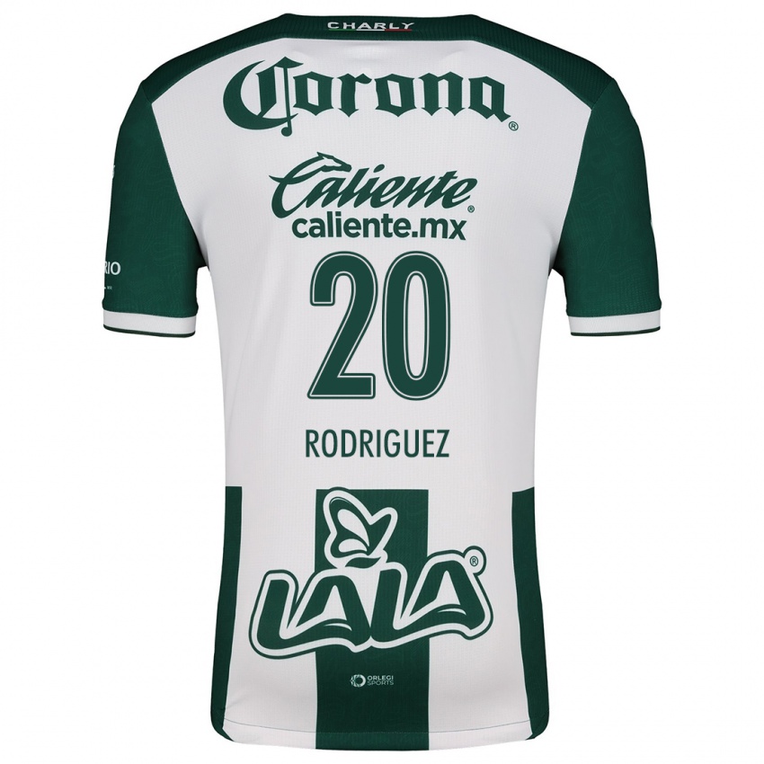 Homem Camisola Hugo Rodriguez #20 Verde Branco Principal 2024/25 Camisa