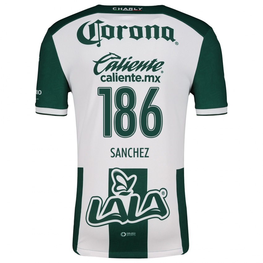 Homem Camisola David Sánchez #186 Verde Branco Principal 2024/25 Camisa