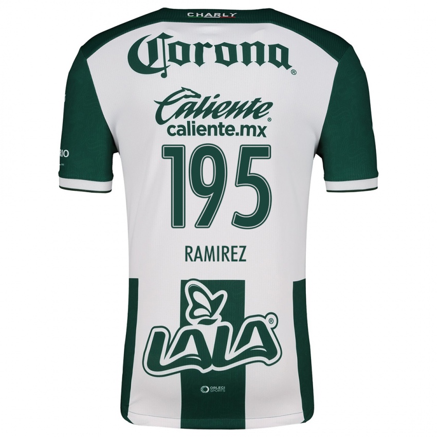 Homem Camisola Jesús Ramírez #195 Verde Branco Principal 2024/25 Camisa