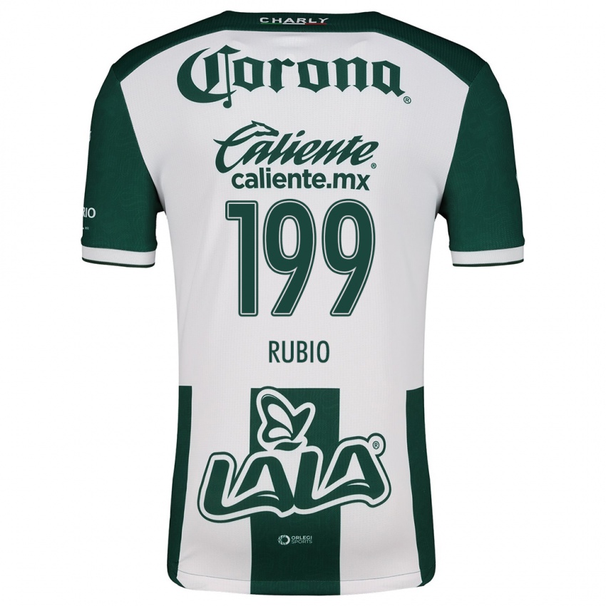 Homem Camisola Ronaldo Rubio #199 Verde Branco Principal 2024/25 Camisa