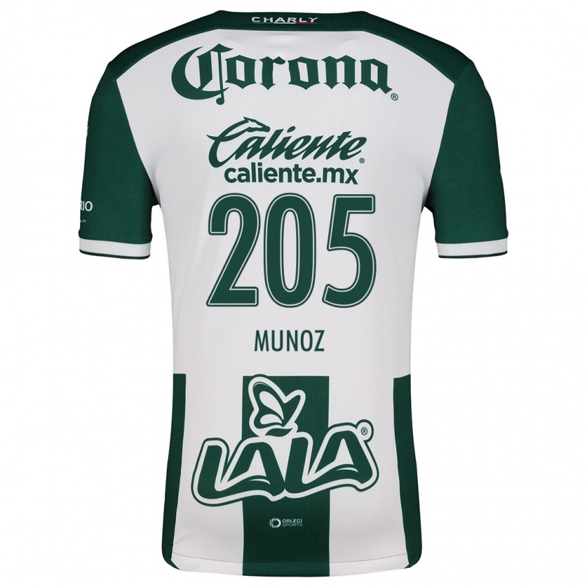 Homem Camisola Guillermo Muñoz #205 Verde Branco Principal 2024/25 Camisa