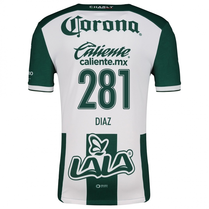 Homem Camisola Didier Díaz #281 Verde Branco Principal 2024/25 Camisa