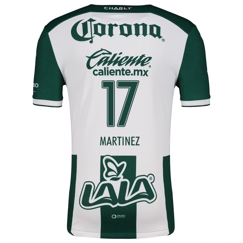 Homem Camisola Marianne Martinez #17 Verde Branco Principal 2024/25 Camisa