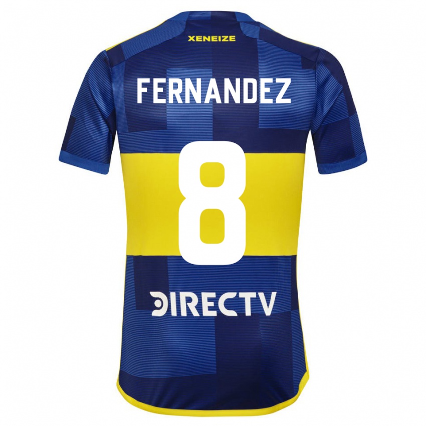 Homem Camisola Guillermo Fernandez #8 Azul Amarelo Principal 2024/25 Camisa