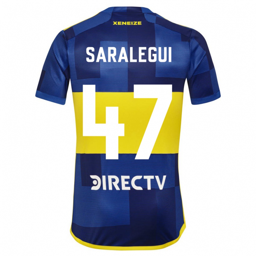 Homem Camisola Jabes Saralegui #47 Azul Amarelo Principal 2024/25 Camisa