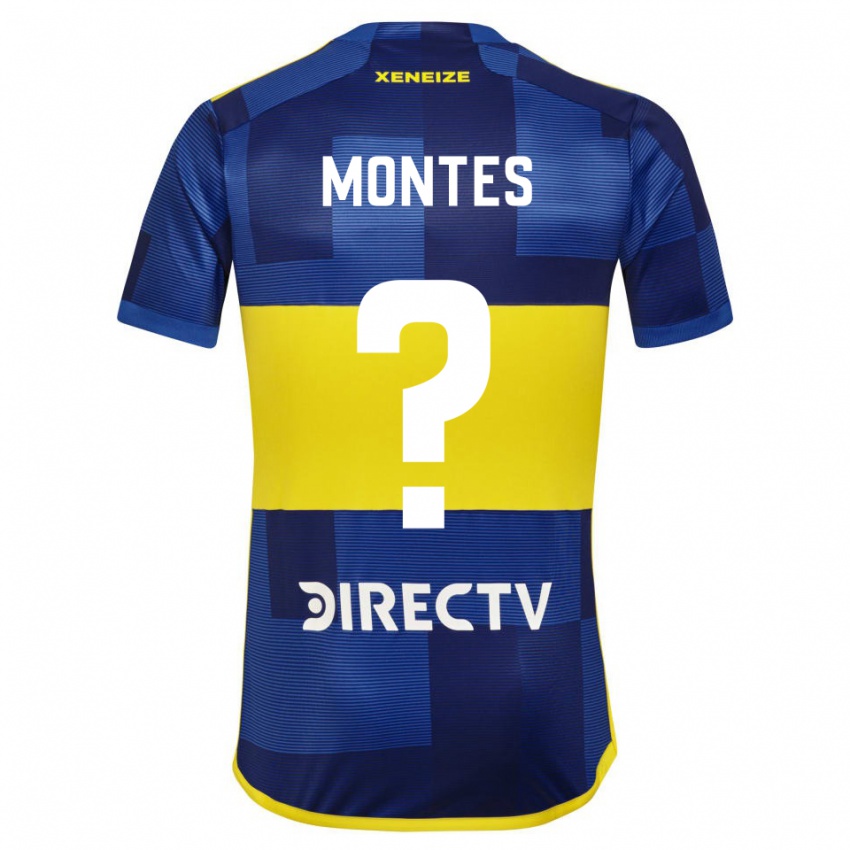 Homem Camisola Rodrigo Montes #0 Azul Amarelo Principal 2024/25 Camisa