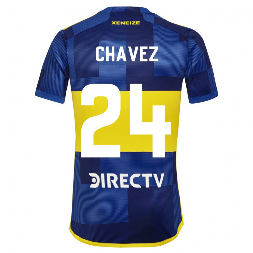 Homem Camisola Gabriela Chavez #24 Azul Amarelo Principal 2024/25 Camisa