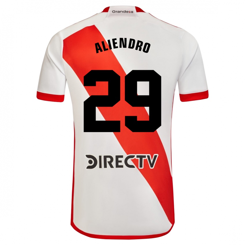 Homem Camisola Rodrigo Aliendro #29 Branco Vermelho Principal 2024/25 Camisa