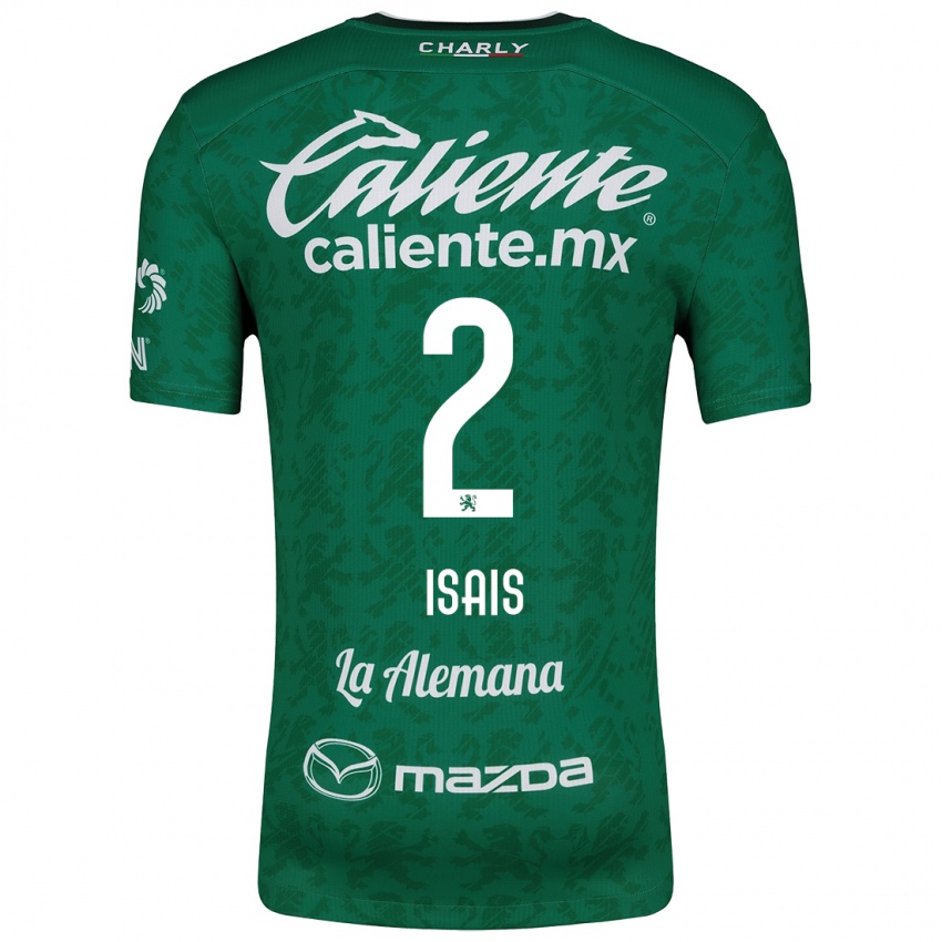 Homem Camisola Mauricio Isaís #2 Verde Branco Principal 2024/25 Camisa