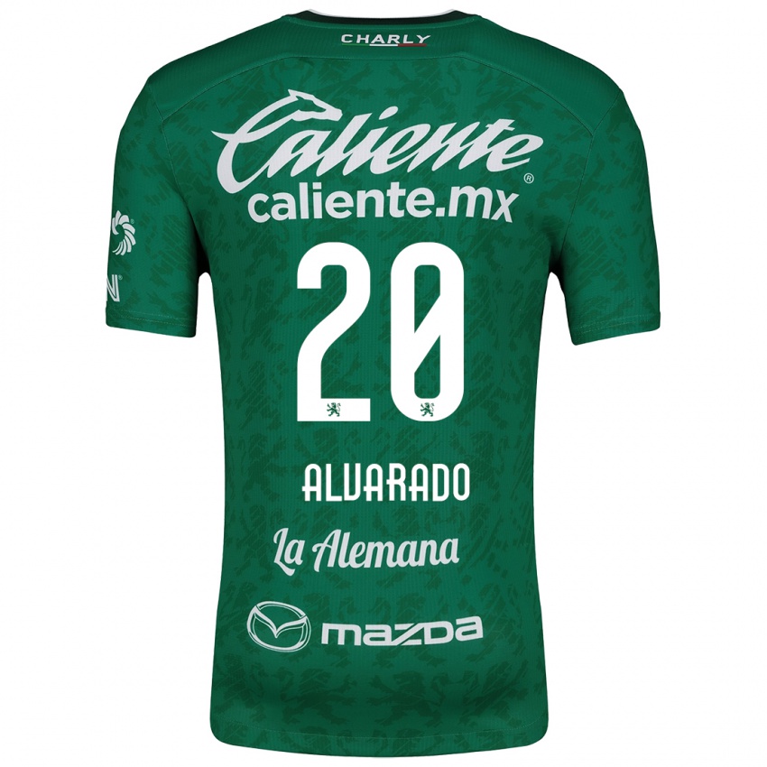 Homem Camisola Alfonso Alvarado #20 Verde Branco Principal 2024/25 Camisa