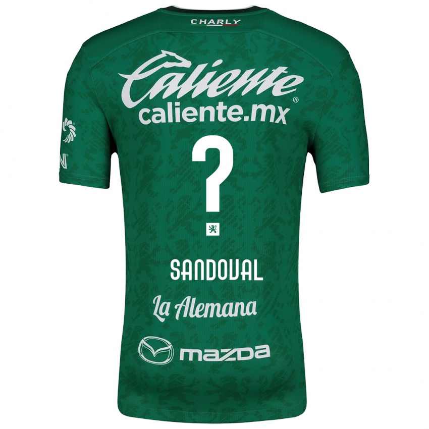 Homem Camisola Axel Sandoval #0 Verde Branco Principal 2024/25 Camisa