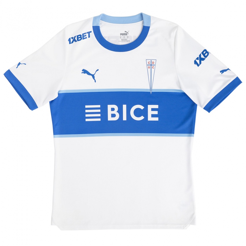 Homem Camisola Seu Nome #0 Branco Azul Principal 2024/25 Camisa