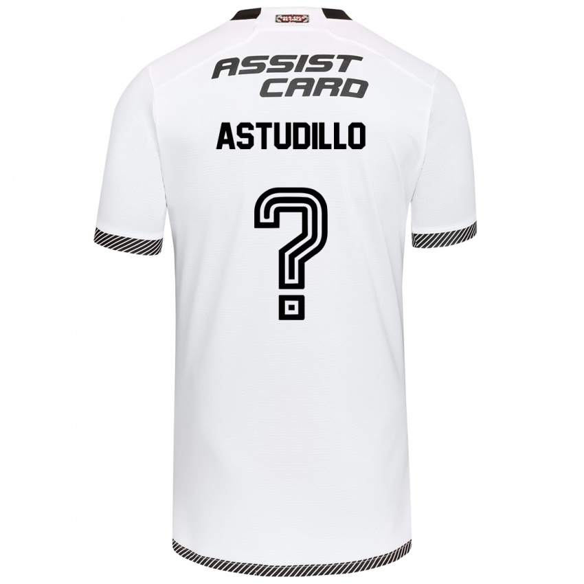 Homem Camisola Jerall Astudillo #0 Branco Preto Principal 2024/25 Camisa