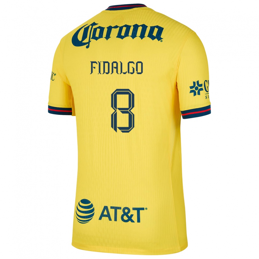 Homem Camisola Alvaro Fidalgo #8 Amarelo Azul Principal 2024/25 Camisa