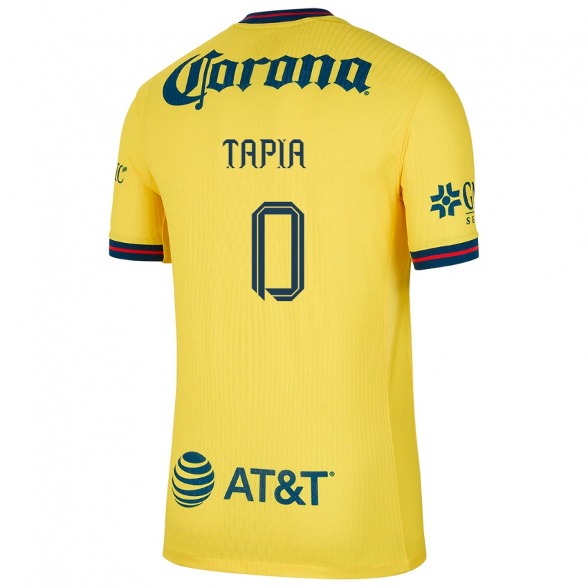 Homem Camisola Leonardo Tapia #0 Amarelo Azul Principal 2024/25 Camisa