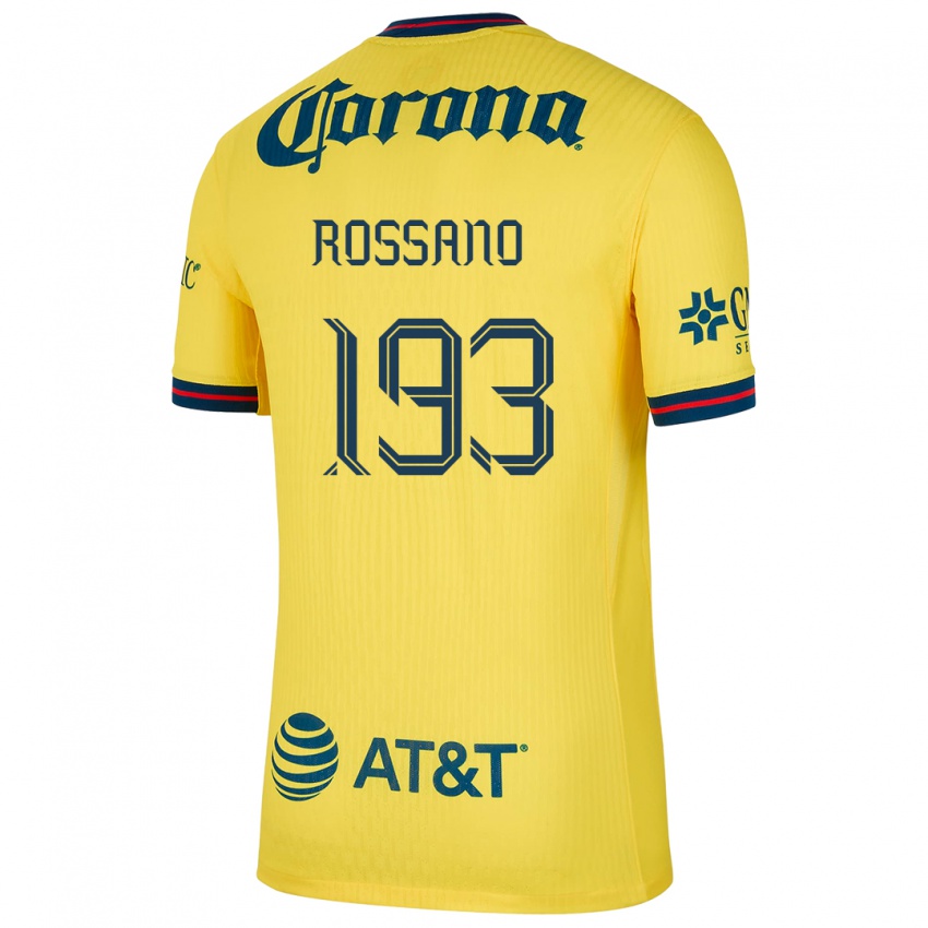 Homem Camisola Franco Rossano #193 Amarelo Azul Principal 2024/25 Camisa