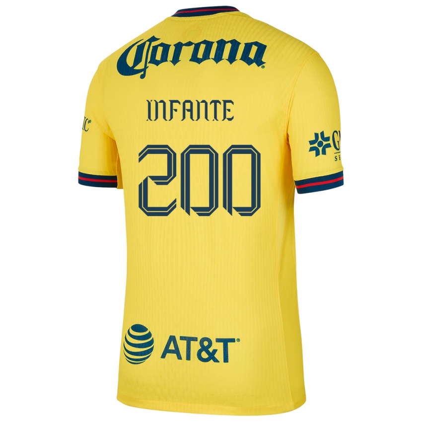 Homem Camisola Armando Infante #200 Amarelo Azul Principal 2024/25 Camisa