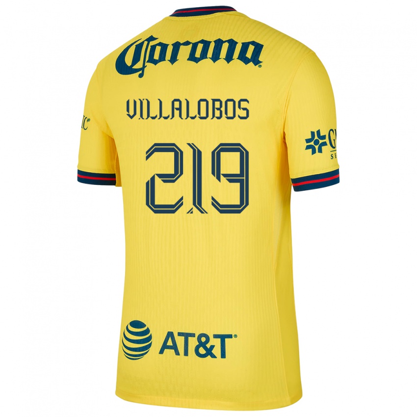 Homem Camisola Patricio Villalobos #219 Amarelo Azul Principal 2024/25 Camisa