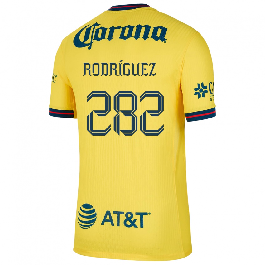 Homem Camisola Francisco Rodríguez #282 Amarelo Azul Principal 2024/25 Camisa