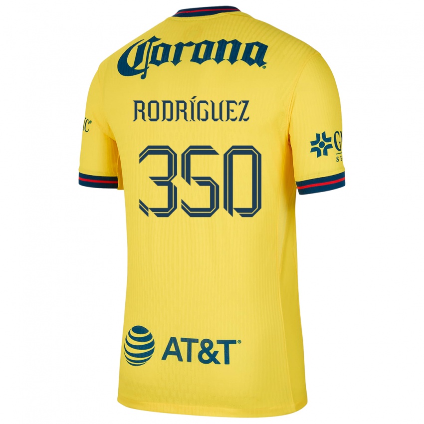 Homem Camisola Ángel Rodríguez #350 Amarelo Azul Principal 2024/25 Camisa