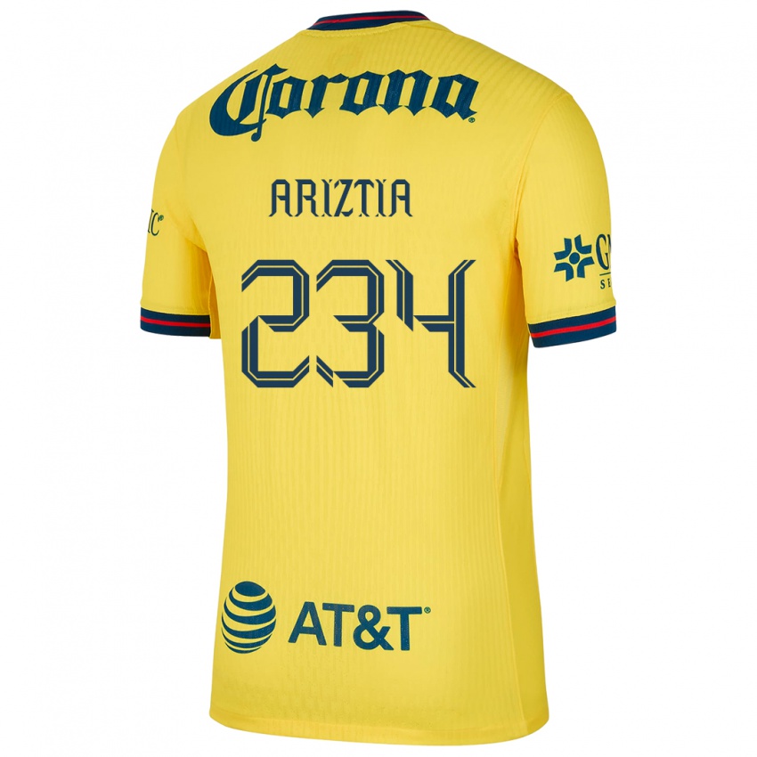 Homem Camisola Íñigo Ariztia #234 Amarelo Azul Principal 2024/25 Camisa