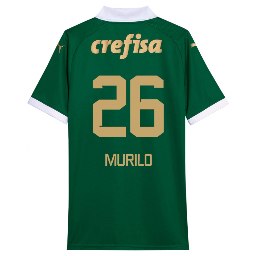 Homem Camisola Murilo #26 Verde Branco Principal 2024/25 Camisa