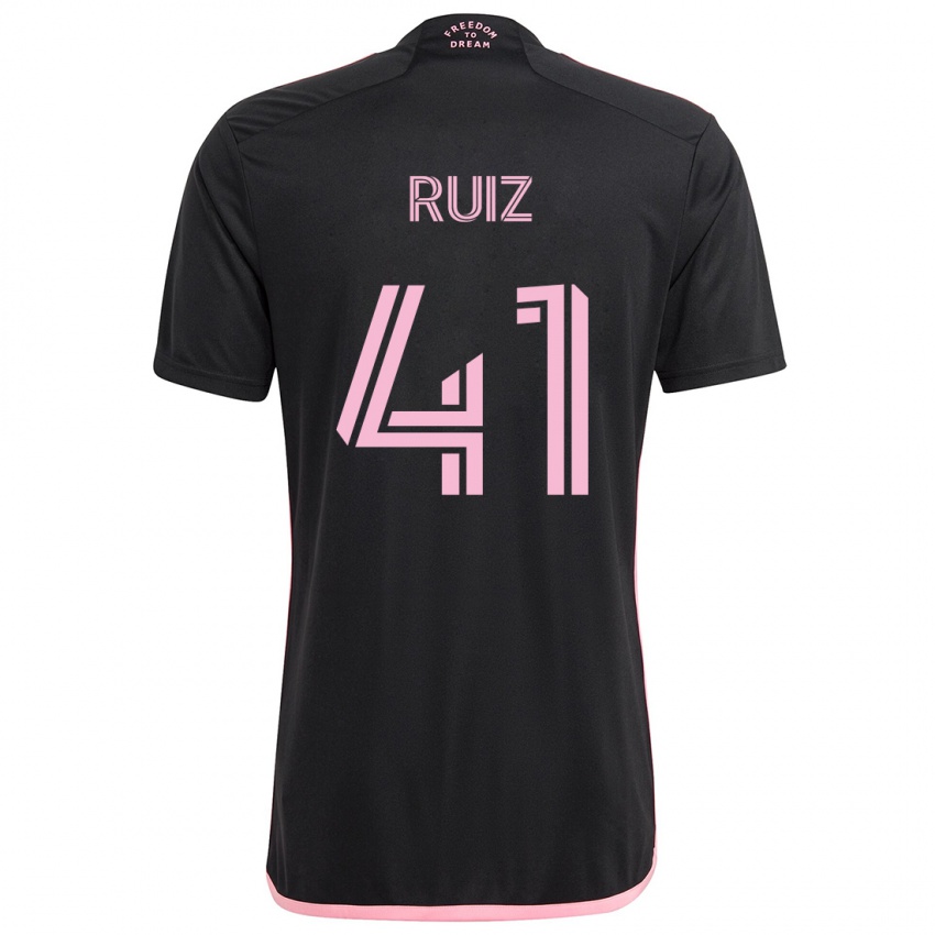 Homem Camisola David Ruíz #41 Preto Alternativa 2024/25 Camisa