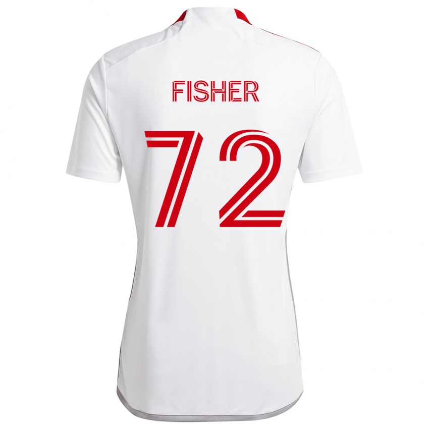 Homem Camisola Mark Fisher #72 Branco Vermelho Alternativa 2024/25 Camisa