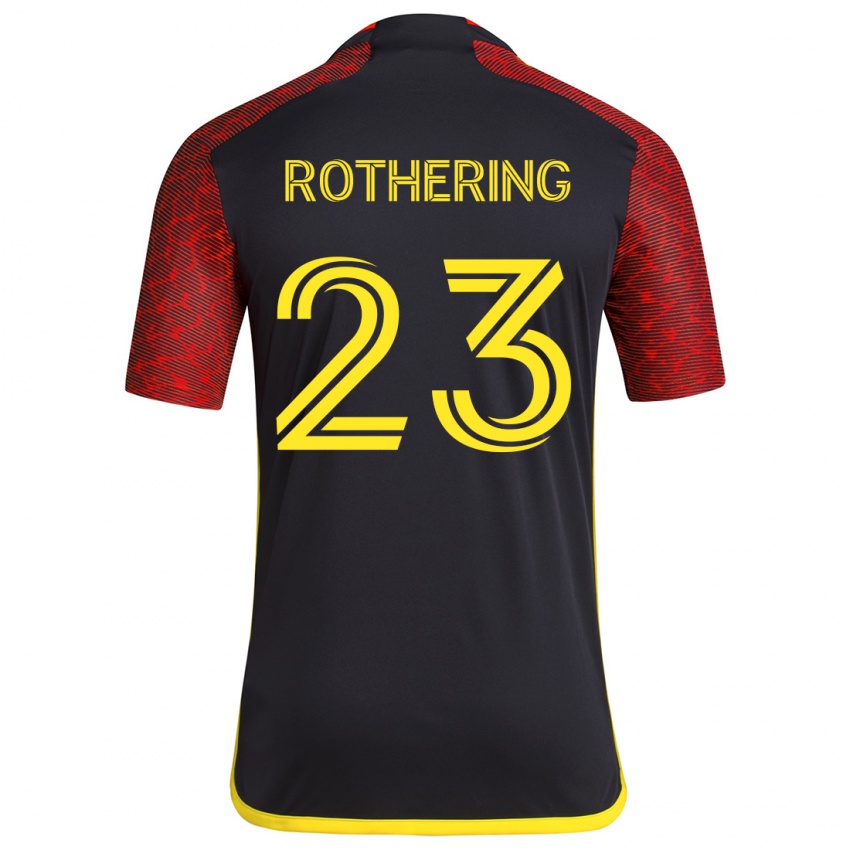 Homem Camisola Holly Rothering #23 Vermelho Preto Alternativa 2024/25 Camisa