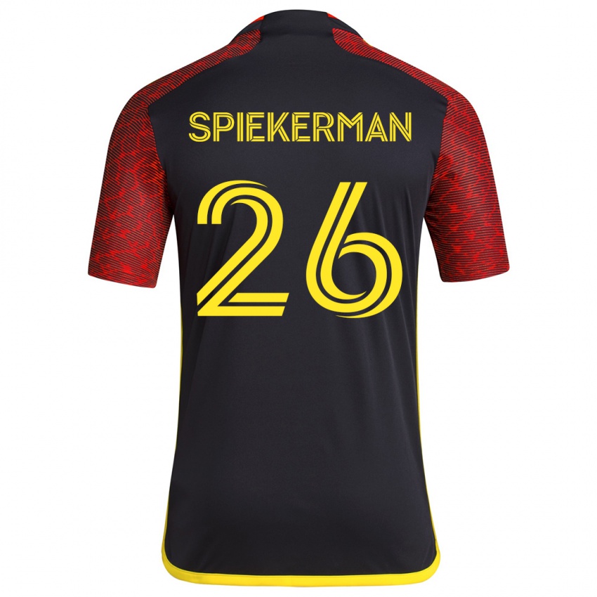 Homem Camisola Stephanie Spiekerman #26 Vermelho Preto Alternativa 2024/25 Camisa