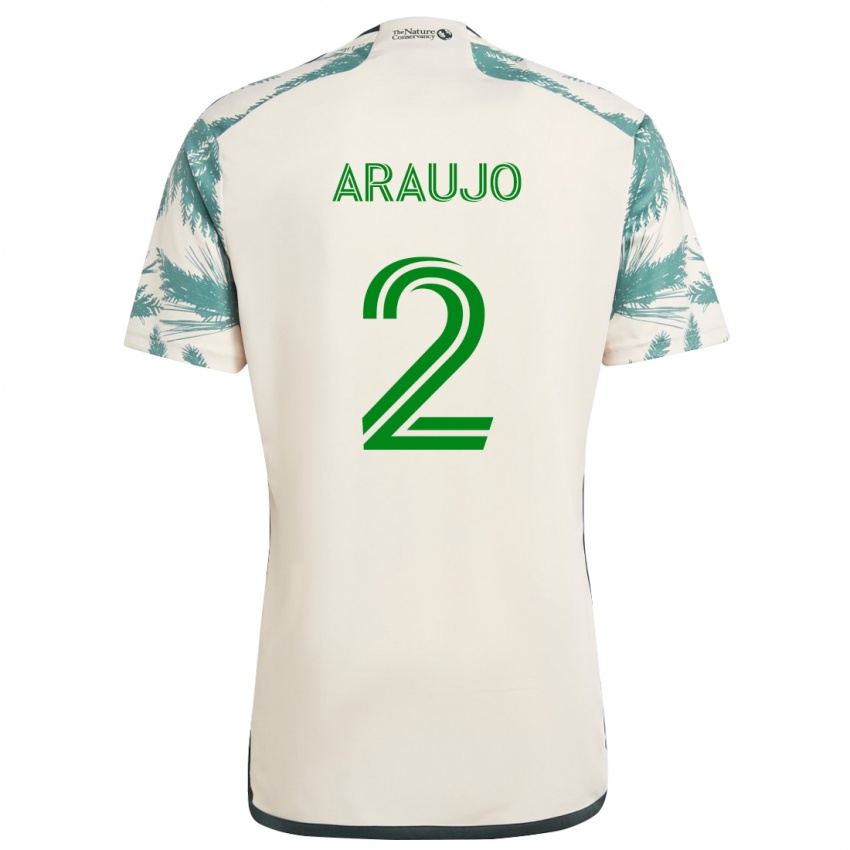 Homem Camisola Miguel Araujo #2 Bege Castanho Alternativa 2024/25 Camisa