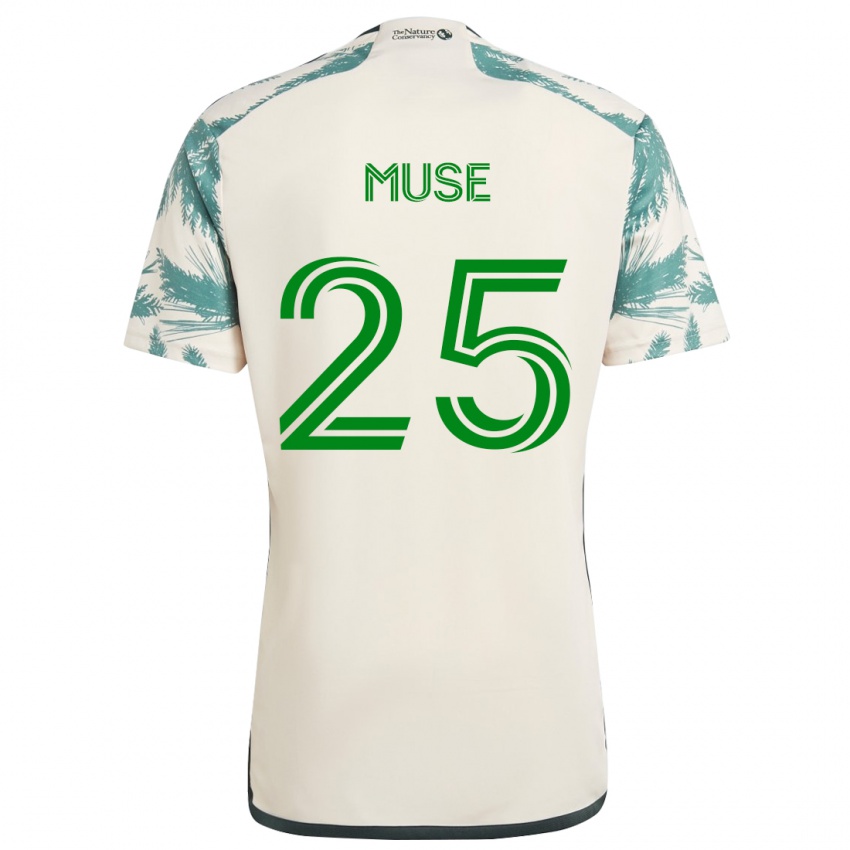 Homem Camisola Trey Muse #25 Bege Castanho Alternativa 2024/25 Camisa