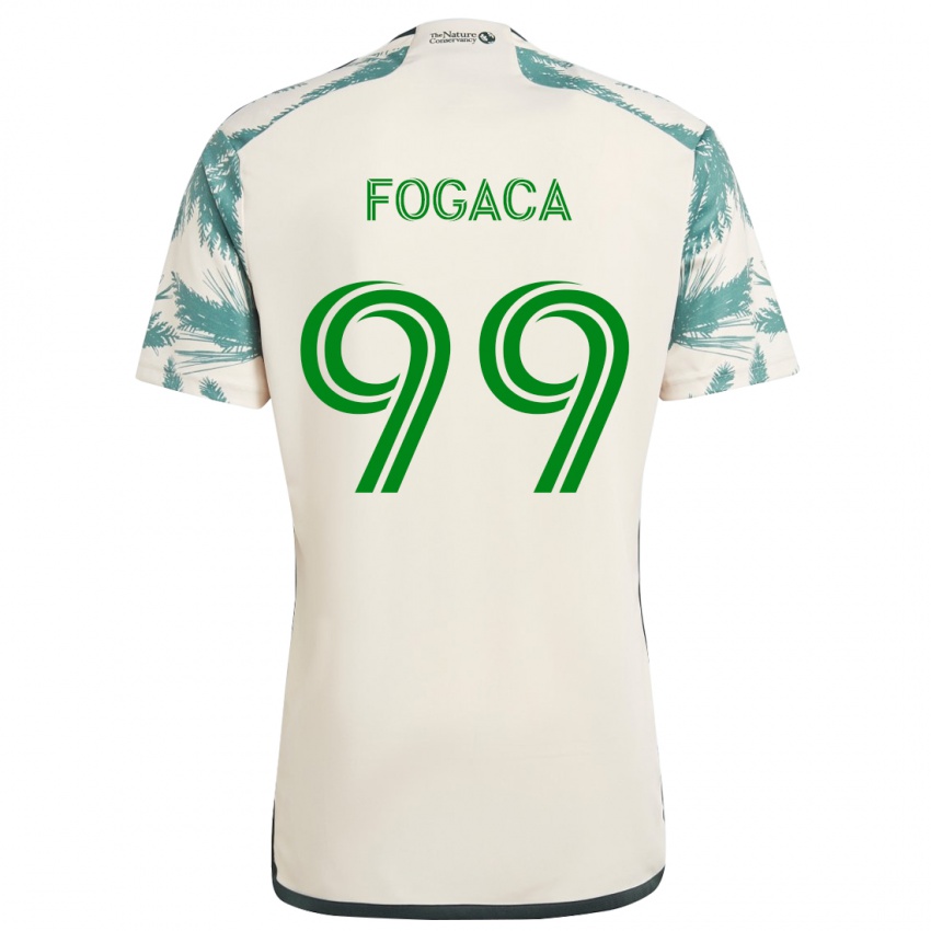 Homem Camisola Nathan Fogaça #99 Bege Castanho Alternativa 2024/25 Camisa