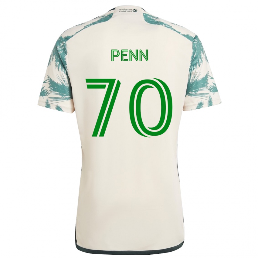 Homem Camisola Josh Penn #70 Bege Castanho Alternativa 2024/25 Camisa