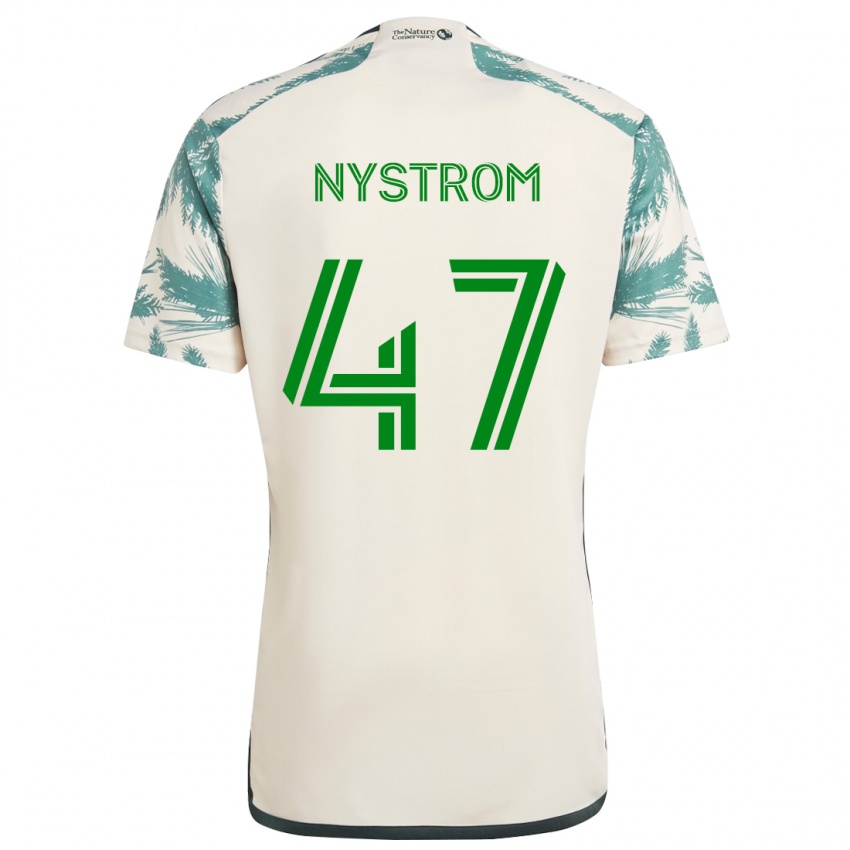 Homem Camisola Maximo Nystrom #47 Bege Castanho Alternativa 2024/25 Camisa