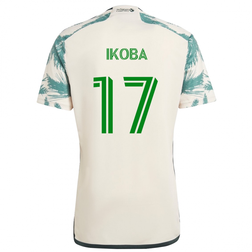 Homem Camisola Tega Ikoba #17 Bege Castanho Alternativa 2024/25 Camisa