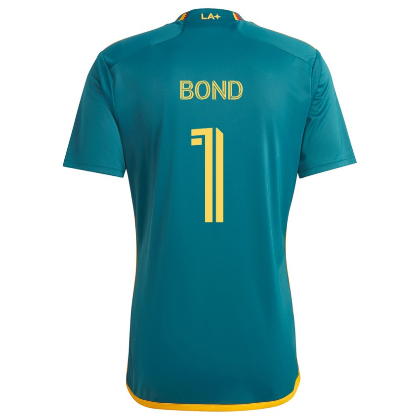 Homem Camisola Jonathan Bond #1 Verde Amarelo Alternativa 2024/25 Camisa