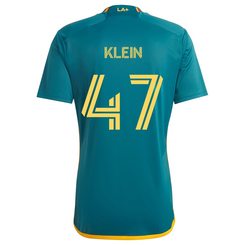 Homem Camisola Carson Klein #47 Verde Amarelo Alternativa 2024/25 Camisa