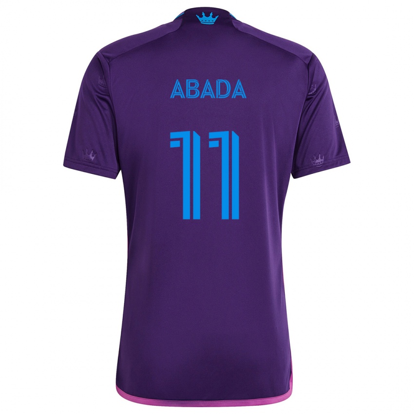 Homem Camisola Liel Abada #11 Roxo Azulado Alternativa 2024/25 Camisa