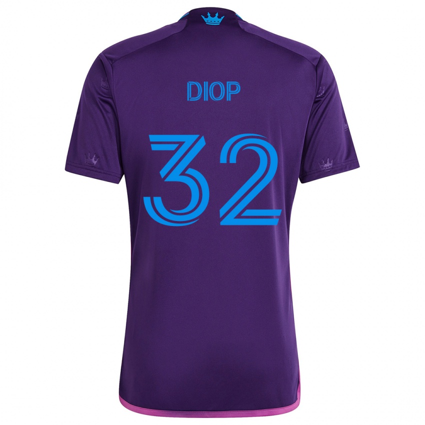 Homem Camisola Hamady Diop #32 Roxo Azulado Alternativa 2024/25 Camisa