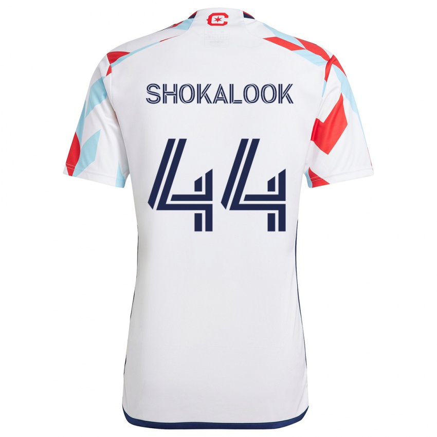 Homem Camisola Jason Shokalook #44 Branco Vermelho Azul Alternativa 2024/25 Camisa